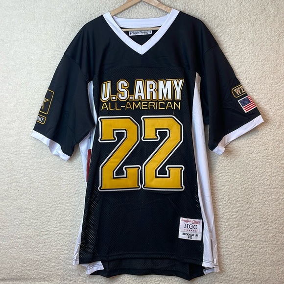 NWT Headgear Classics Mens US Army All-American Beckham Jr #22 Jersey 5XL
